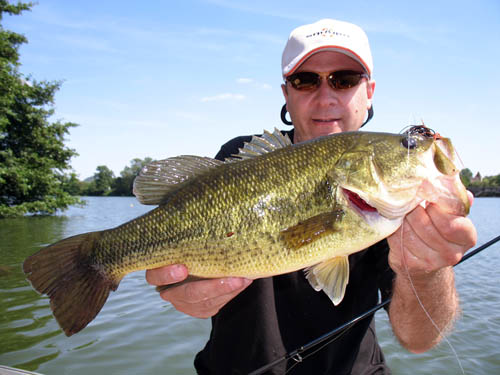 Franck Rosmann avec un joli bass pris au jig