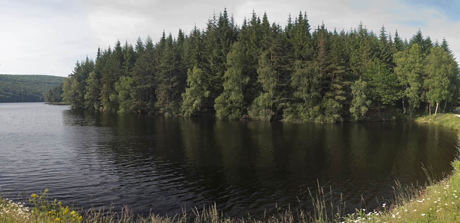 le lac de vassivière, panorama